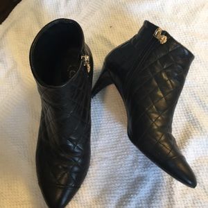 Chanel women’s size-37.5 black booties